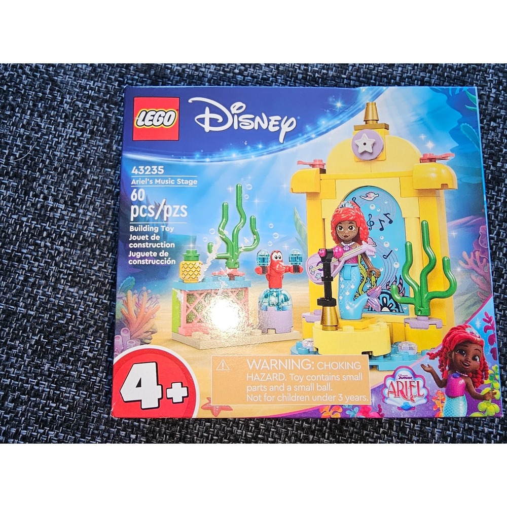 LEGO Disney Princess Ariel's Music Stage 43235 Building Toy Set 60 Pieces New